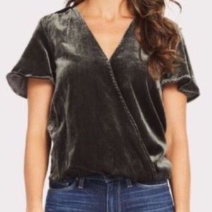 Splendid | Velvet Surplice Top